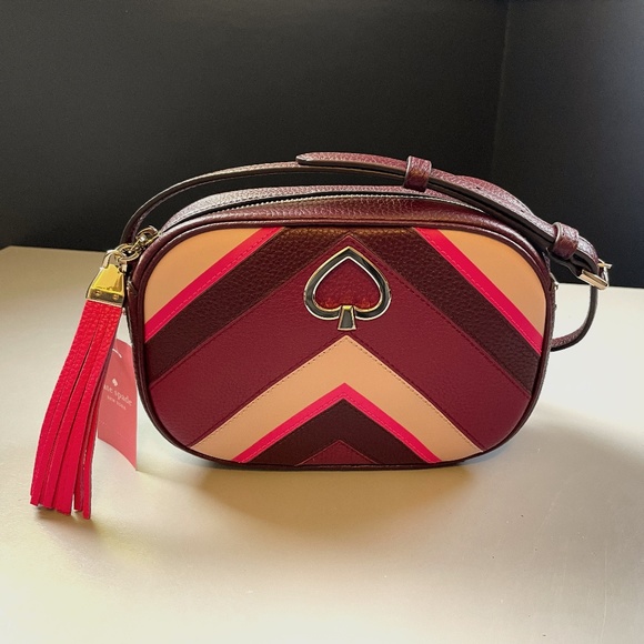 Kate Spade Kourtney Chevron Camer Bag - Picture 8 of 11